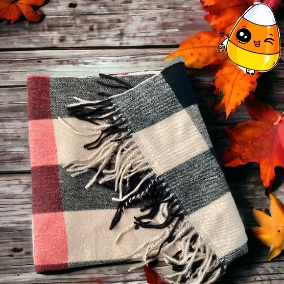 Blanket Scarf Plaid 70” X 26” - Picture 3 of 7